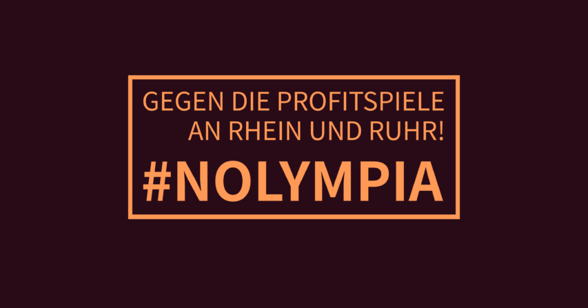 #NOlympia – Gegen die Profitspiele an Rhein und Ruhr!